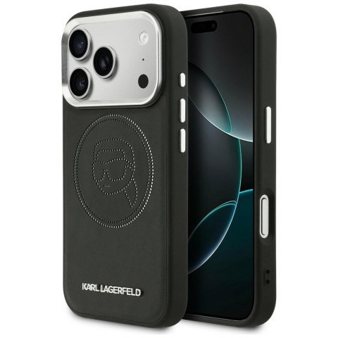 Etui Karl Lagerfeld K Head Point Logo MagSafe do iPhone 17 Pro czarny