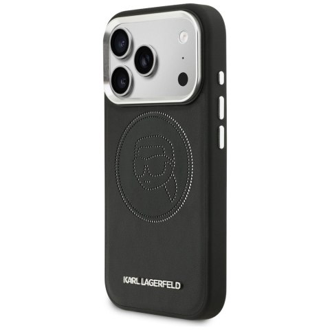 Etui Karl Lagerfeld K Head Point Logo MagSafe do iPhone 17 Pro czarny