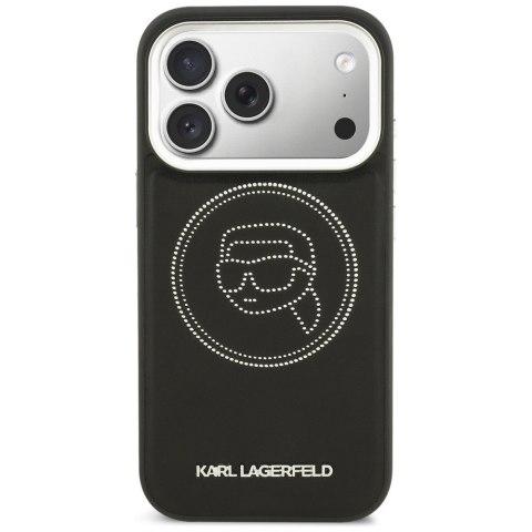 Etui Karl Lagerfeld K Head Point Logo MagSafe do iPhone 17 Pro czarny