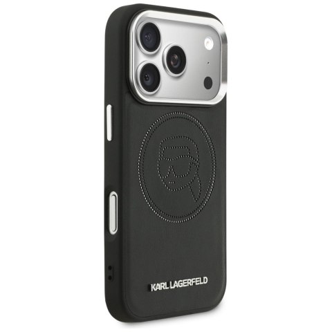 Etui Karl Lagerfeld K Head Point Logo MagSafe do iPhone 17 Pro czarny