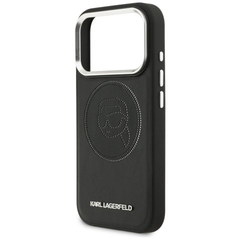 Etui Karl Lagerfeld K Head Point Logo MagSafe do iPhone 17 Pro czarny