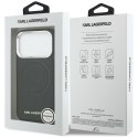 Etui Karl Lagerfeld K Head Point Logo MagSafe do iPhone 17 Pro czarny
