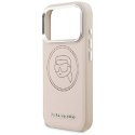 Etui Karl Lagerfeld K Head Point Logo MagSafe do iPhone 17 Pro różowy