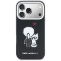 Etui Karl Lagerfeld Karl & Choupette Back Logo MagSafe do iPhone 17 Pro Max czarny