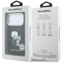 Etui Karl Lagerfeld Karl & Choupette Back Logo MagSafe do iPhone 17 Pro czarny