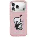 Etui Karl Lagerfeld Karl & Choupette Back MagSafe do iPhone 17 Pro Max różowy