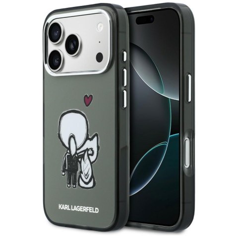 Etui Karl Lagerfeld Karl & Choupette Back MagSafe do iPhone 17 Pro czarny