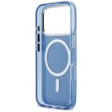 Etui Karl Lagerfeld Karl & Choupette Back MagSafe do iPhone 17 Pro niebieski