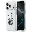 Etui Karl Lagerfeld Karl & Choupette Back MagSafe do iPhone 17 Pro przezroczysty