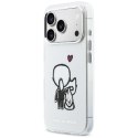 Etui Karl Lagerfeld Karl & Choupette Back MagSafe do iPhone 17 Pro przezroczysty