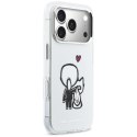 Etui Karl Lagerfeld Karl & Choupette Back MagSafe do iPhone 17 Pro przezroczysty