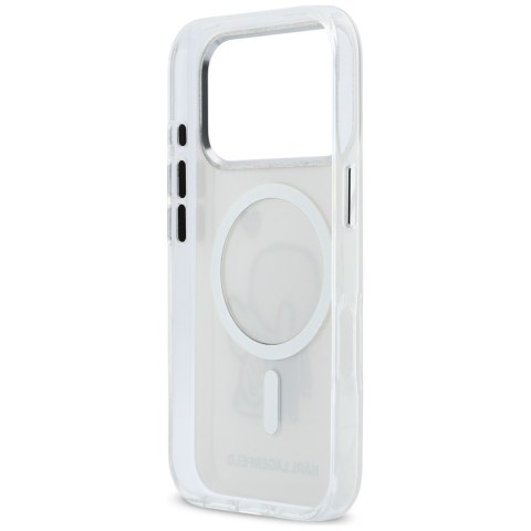 Etui Karl Lagerfeld Karl & Choupette Back MagSafe do iPhone 17 Pro przezroczysty