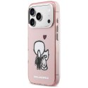 Etui Karl Lagerfeld Karl & Choupette Back MagSafe do iPhone 17 Pro różowy