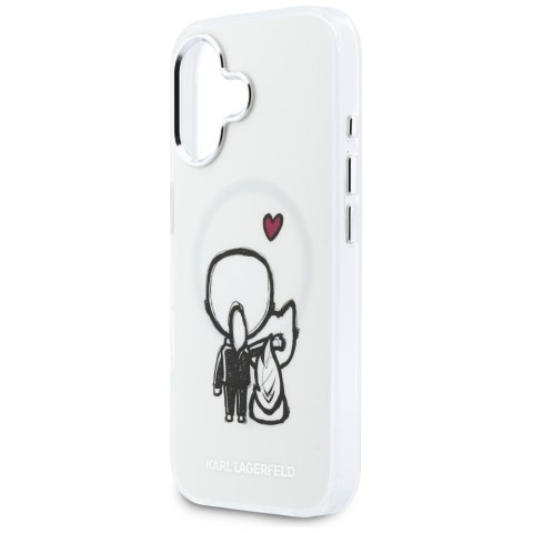Etui Karl Lagerfeld Karl & Choupette Back MagSafe do iPhone 17 przezroczysty
