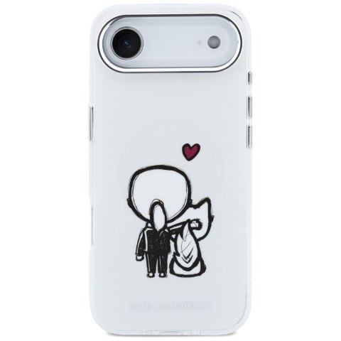 Etui Karl Lagerfeld Karl & Choupette Back MagSafe do iPhone Air przezroczysty