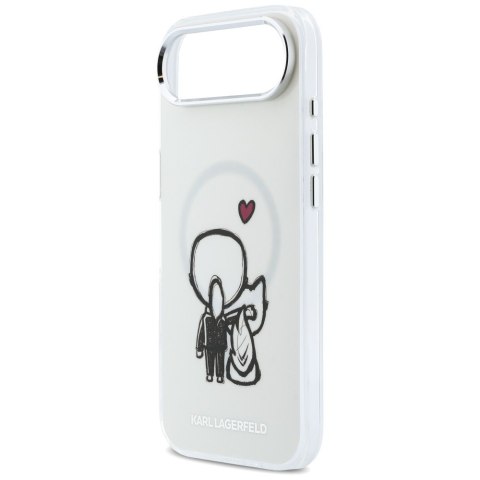 Etui Karl Lagerfeld Karl & Choupette Back MagSafe do iPhone Air przezroczysty