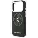 Etui Karl Lagerfeld Point & Choupette Sketch MagSafe do iPhone 17 Pro Max czarny