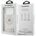 Etui Karl Lagerfeld Point & Choupette Sketch MagSafe do iPhone 17 Pro Max różowy