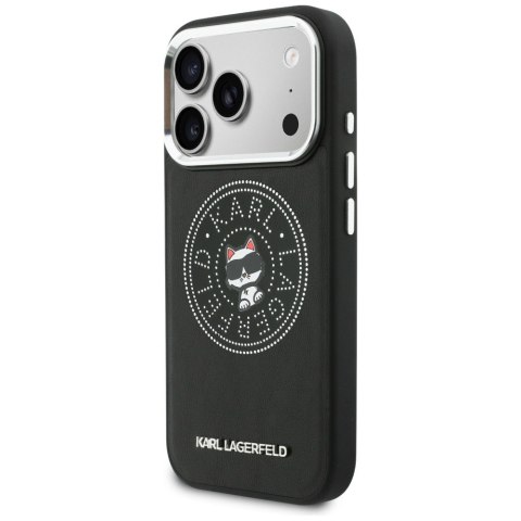 Etui Karl Lagerfeld Point & Choupette Sketch MagSafe do iPhone 17 Pro czarny
