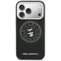 Etui Karl Lagerfeld Point & Choupette Sketch MagSafe do iPhone 17 Pro czarny