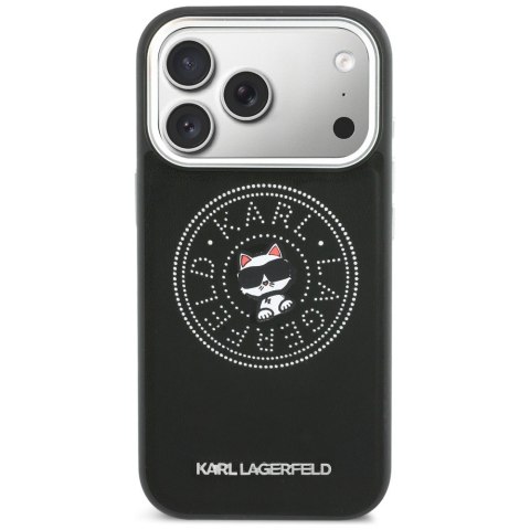 Etui Karl Lagerfeld Point & Choupette Sketch MagSafe do iPhone 17 Pro czarny