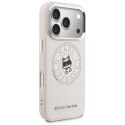Etui Karl Lagerfeld Point & Choupette Sketch MagSafe do iPhone 17 Pro różowy