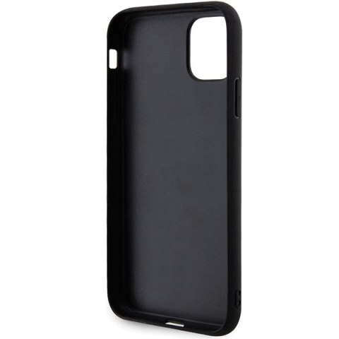 Karl Lagerfeld KLHCN613DRKINK iPhone 11/ Xr 6.1" czarny/black hardcase Rubber Ikonik 3D