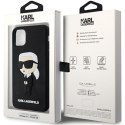 Karl Lagerfeld KLHCN613DRKINK iPhone 11/ Xr 6.1" czarny/black hardcase Rubber Ikonik 3D