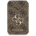 Portfel z lusterkiem Guess 4G Stand & Mirror Magsafe brązowy