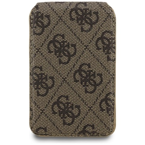 Portfel z lusterkiem Guess 4G Stand & Mirror Magsafe brązowy