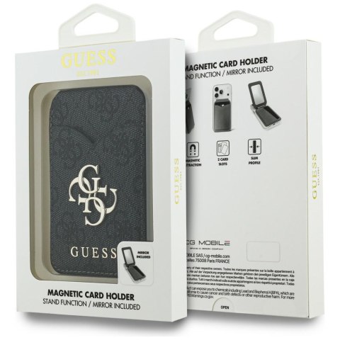 Portfel z lusterkiem Guess 4G Stand & Mirror Magsafe czarny