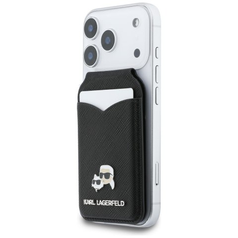 Portfel z lusterkiem Karl Lagerfeld Stand Mirror MagSafe czarny