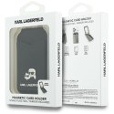 Portfel z lusterkiem Karl Lagerfeld Stand Mirror MagSafe czarny