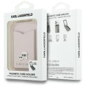 Portfel z lusterkiem Karl Lagerfeld Stand Mirror MagSafe różowy