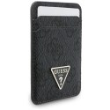 Zestaw portfel + hand strap Guess triangle MagSafe czarny