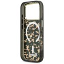 Etui Guess IML Script Metal MagSafe do iPhone 17 Pro Max tortoise