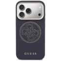 Etui Guess Perforated 4G MagSafe do iPhone 17 Pro Max niebieski