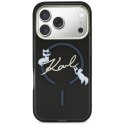Etui Karl Lagerfeld IML Choupettes Karl Script Logo MagSafe do iPhone 17 Pro Max czarny