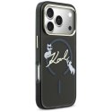 Etui Karl Lagerfeld IML Choupettes Karl Script Logo MagSafe do iPhone 17 Pro Max czarny