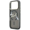 Etui Karl Lagerfeld IML Choupettes Karl Script Logo MagSafe do iPhone 17 Pro Max czarny