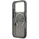Etui Karl Lagerfeld IML Choupettes Karl Script Logo MagSafe do iPhone 17 Pro Max czarny