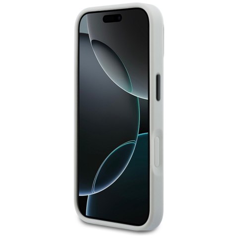 Etui Karl Lagerfeld IML Glitter KL Diamond Logo do iPhone 17 Pro Max srebrny