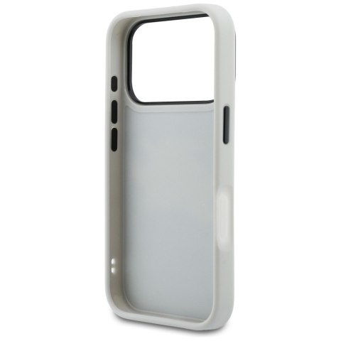 Etui Karl Lagerfeld IML Glitter KL Diamond Logo do iPhone 17 Pro Max srebrny