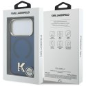 Etui Karl Lagerfeld IML K Head Logo MagSafe do iPhone 17 Pro Max niebieski