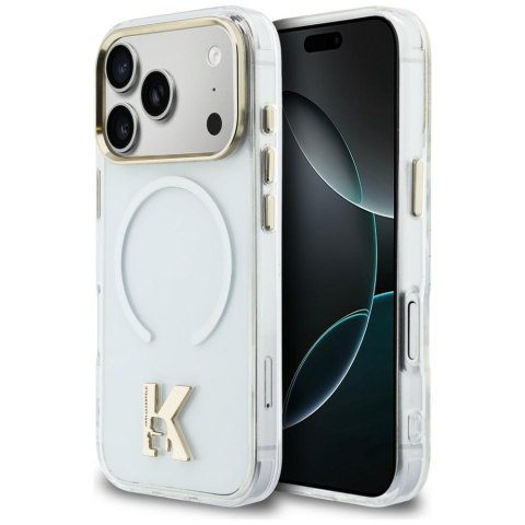 Etui Karl Lagerfeld IML K Head Logo MagSafe do iPhone 17 Pro Max przezroczysty