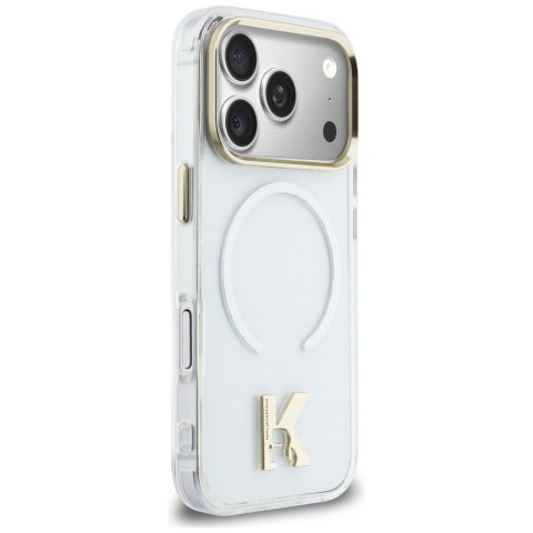 Etui Karl Lagerfeld IML K Head Logo MagSafe do iPhone 17 Pro Max przezroczysty