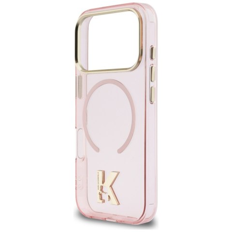 Etui Karl Lagerfeld IML K Head Logo MagSafe do iPhone 17 Pro Max różowy