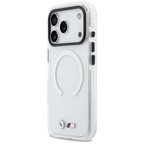Etui BMW M IML Shockproof Metal Logos MagSafe do iPhone 17 Pro przezroczysty