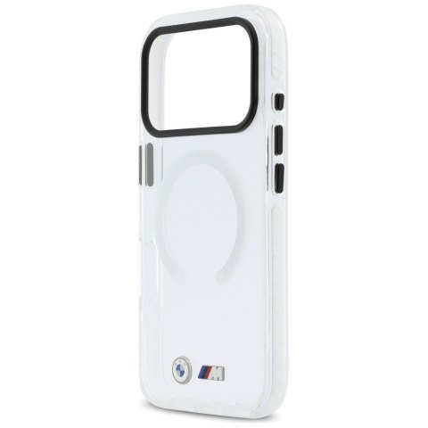 Etui BMW M IML Shockproof Metal Logos MagSafe do iPhone 17 Pro przezroczysty