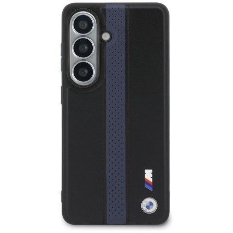 Etui BMW Perforated Stripe Logo MagSafe do Samsung Galaxy S26 niebieski